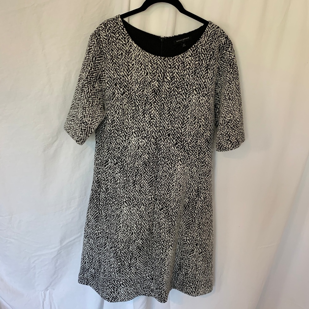 Black & White Knit Dress from Banana Republic